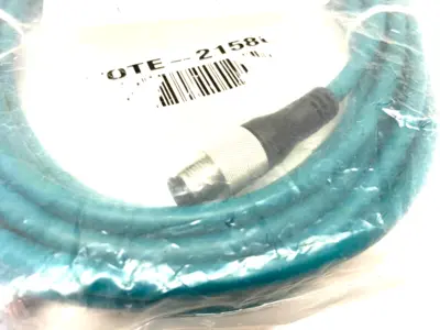 NEW COGNEX ETHERNET CABLE 5M A-CODED RJ45 TO M12 8-PIN