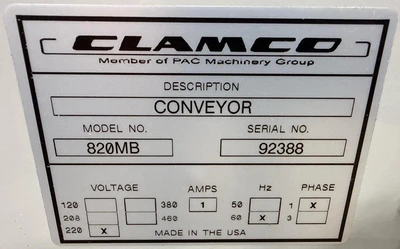 Clamco Clamco 820MB Sealers & Sealing Machines | Fram Fram LLC (15)
