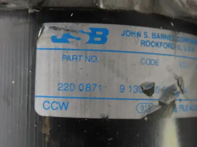 John S Barnes 220 0871 Hydraulic Pump Motor 24VDC Off Rico PWH-90