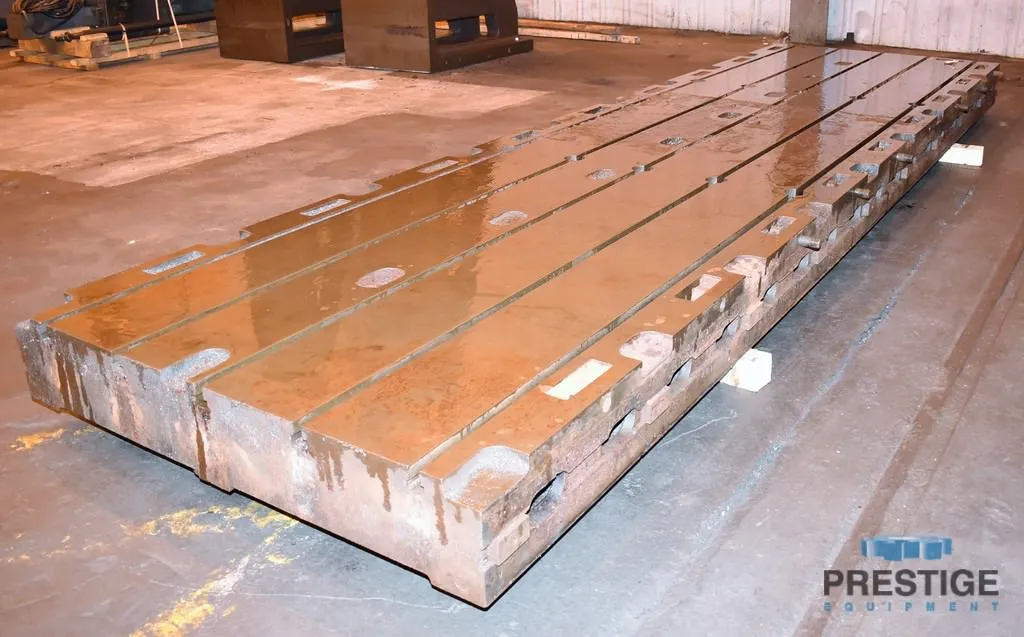 Floor Plate, T-Slotted 60" x 218.75" x 10" Cast Iron