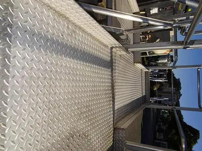 Mezzanine, 85" x 40" x 84", S/st, Food Grade, Stairs, #C742856