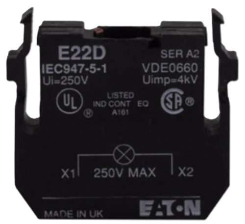 Eaton E22DL24G Light Unit for Illuminated Device, Green, 24 Vac/dc [New]