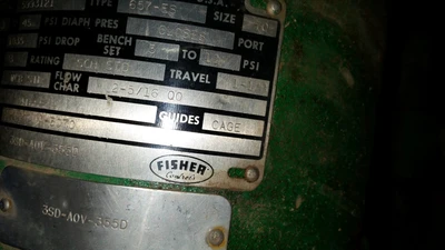 Fisher 3" SCH 40 Socket Weld Control Valve