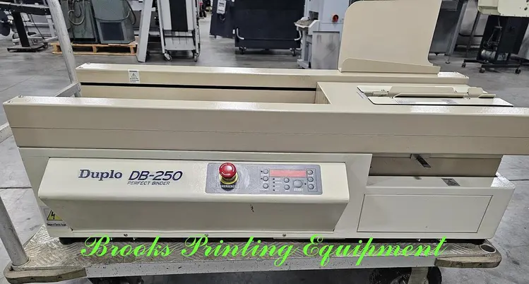 Used DUPLO DB-250 Perfect Binders | BROOKS PRINTING EQUIPMENT #391780