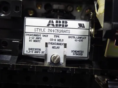 ABB 264C898A05 C0-6 HILO Overcurrent Relay 1-12 Amps Used