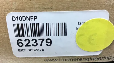 BANNER ENGINEERING D10DNFP / 62379 Dual Discrete Sensor 12-24VDC 3E-29