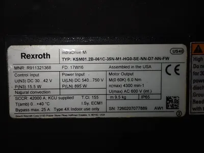 Used REXROTH KSM01.2B061C35NM1HG0SENND7NNFW Servo Motors | HGR 24 #730841