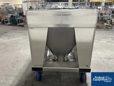 USED TOTE Systems 48" x 42" x 10"  Tote Systems Stainless Steel Transfer Bins