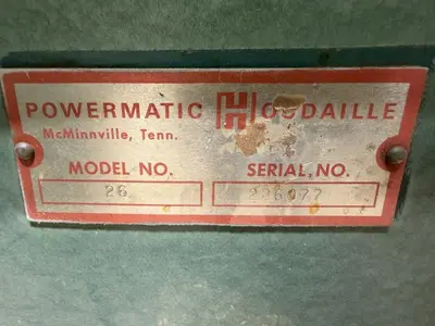 USED POWERMATIC 26