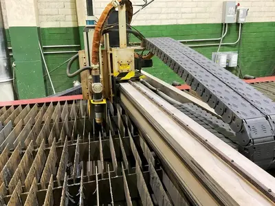 VICON MONARCH 8’X 24’ HEAVY DUTY PRECISION CNC PLASMA CUTTING SYSTEM
WITH VICON VISOFT FABRICATOR CUTTING SOFTWARE HYPERTHERM HPR130XD PLASMA POWER SUPPLY