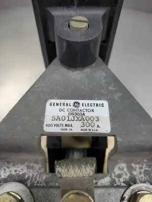 General Electric 5A01JXA003 (DS303A) DC Contactor, 600V 300A. 4E-31