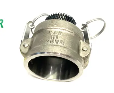 6795K132 | Stainless Steel Cam-and-Groove Hose Coupling 2-Lever 1-1/2 NPT Male - New