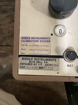 Biddle Instruments; 72-439 Direct Circuit Kelvin Bridge