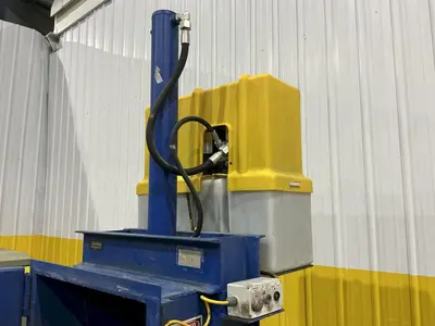 55 GALLON DRUM VESTIL HYDRAULIC CRUSHER & COMPACTOR, MODEL #WBB3147055: YOBRO #24913