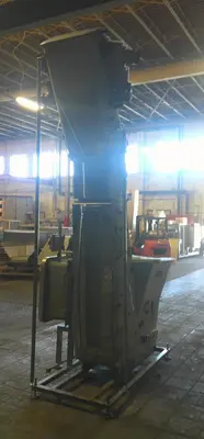 SPC8982  Elevator Fogg cap feed hopper elevator model VSE-18, Stainless Steel,  discharge height