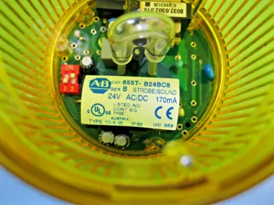 Allen-Bradley 855T-B24BC8 Strobe/Sound Tower Light  w 855T-DS2BTM Base B18