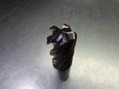 Kyocera/SGS 1" 5 Flute Carbide CR Endmill 1" Shank .190" R 37156 (LOC1178D)