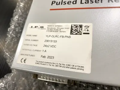 USED IPG PHOTONICS YTTRBIUM PULSED FIBER LASER 230V 5.5A FEB 2023