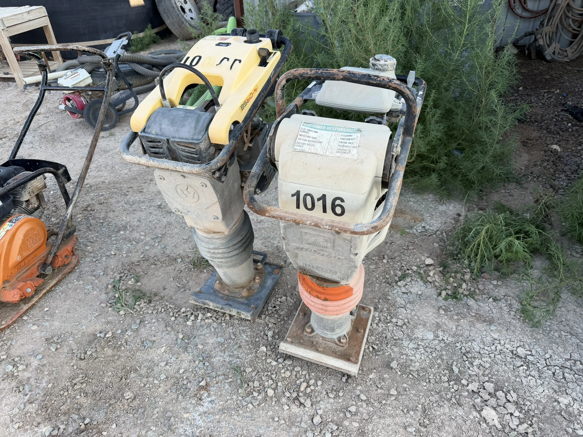 Used _UNKNOWN_ _UNKNOWN_ Plate Compactors Texas US | Miedema Asset Management Group #1315885