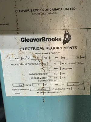 Used CLEAVER BROOKS BM-15-110-3D Boilers South Carolina US | ESS Industrial Equipment Sales #1352946