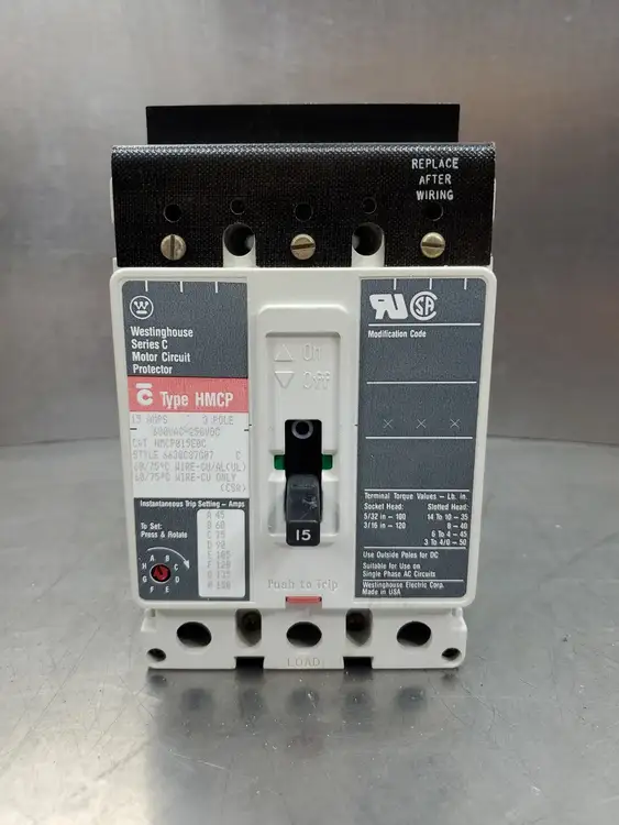 Used Eaton HMCP015E0C Circuit Breakers South Carolina US | Palmetto Automation #1158782