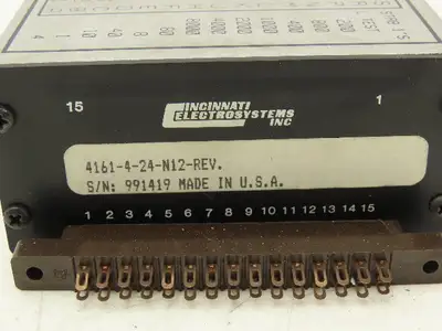 Cincinnati 4161-4-24-N12-REV 4-Digit LED Panel Display 24VDC