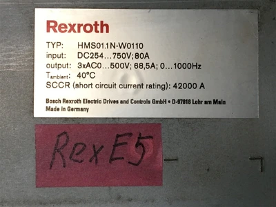 USED REXTROTH HMS01.1N-W0110 (5)-