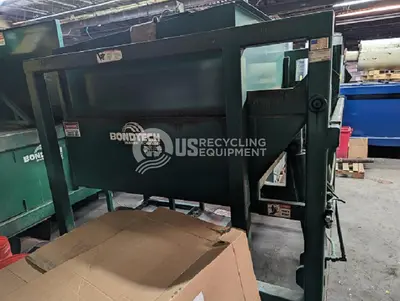 USED JV MANUFACTURING CXR-03 STATIONARY WITH BONDTECH DUMPER