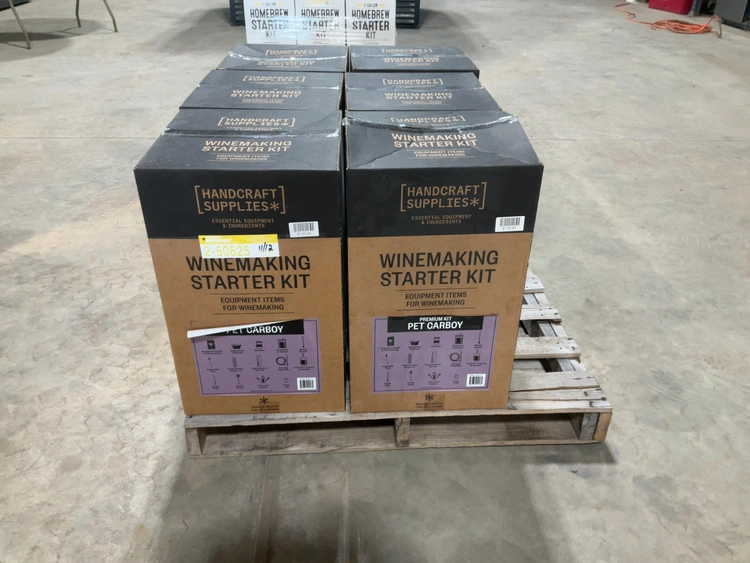 Used LOT OF (6) HANDCRAFT SUPPLIES WINEMAKING STARTER KITS Brewing Equipment Michigan US | Miedema Asset Management Group #1580127