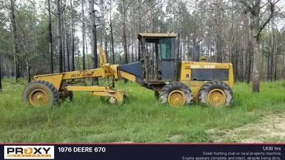 Used 1976 DEERE 670 Motor Graders Louisiana US | Proxy Equipment #1383597