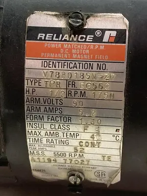 Used RELIANCE ELECTRIC V78B0185M-ZP Industrial Controls Ohio US | Surplus Asset Holdings #1242595