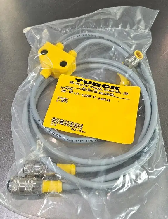 Used Turck VB2 -WS 4.4T-0.2/2RK 4T-0.69/0.69 Cable & Wire South Carolina US | Palmetto Automation #1159594