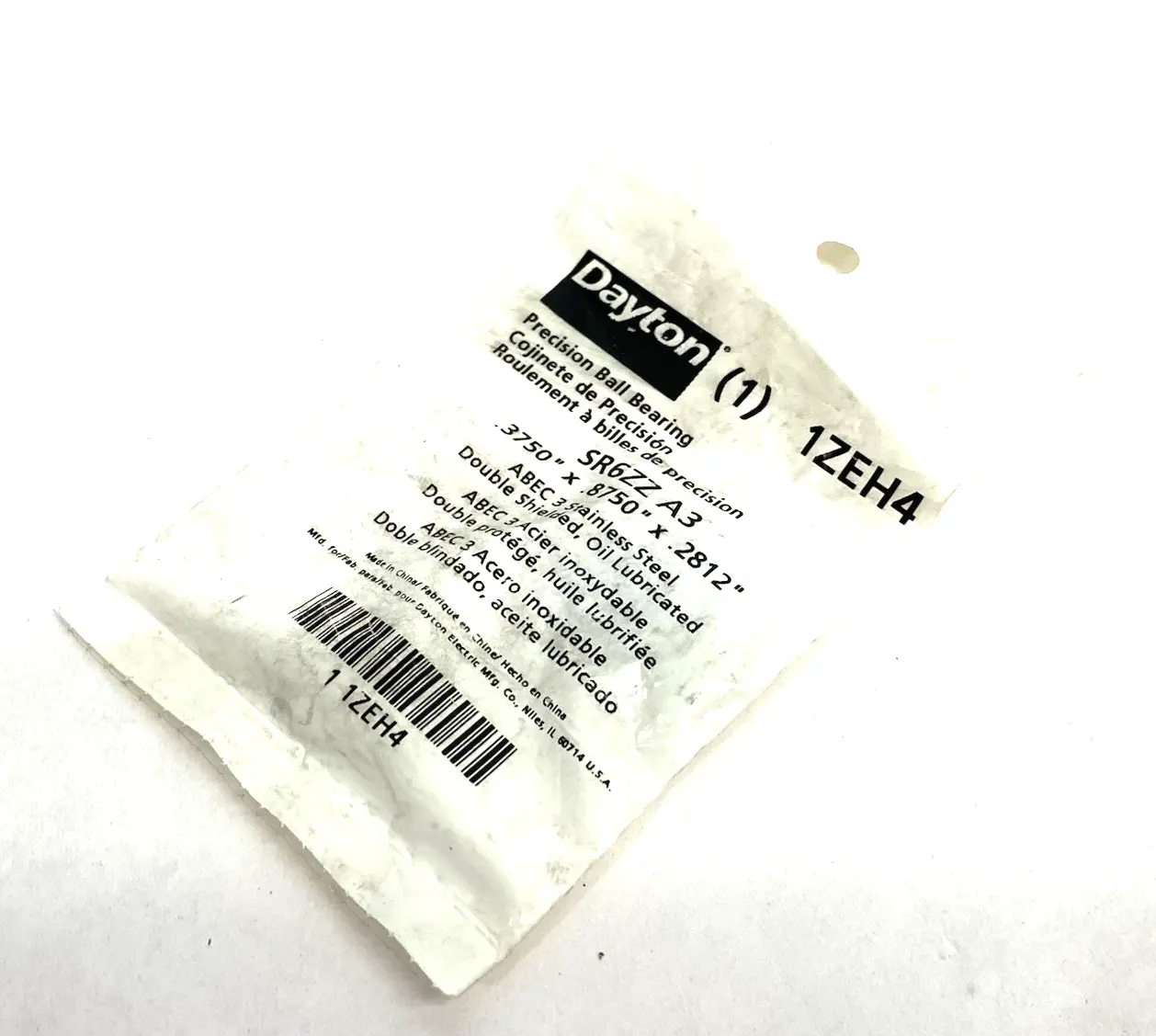 New | in-Stock Dayton Precision Ball Bearing, Stainless Steel, Double Shield Miscellaneous MRO Michigan US | Maverick Industrial Sales #1401261