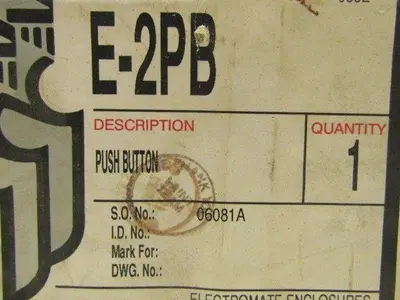 Robroy E-2PB Push Button Enclosure NIB