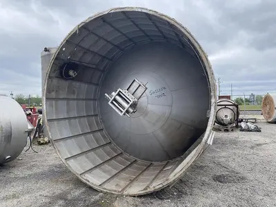 Tank, 11,000 Gallon, 12' Diameter x 24' High, Spiral Aluminum, Vertical Cone Bottom, Conair, Silo, #5991771