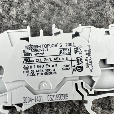 Used Wago IEC 60947-7-1 Terminal Blocks California US | Davliegogo LLC #1706685