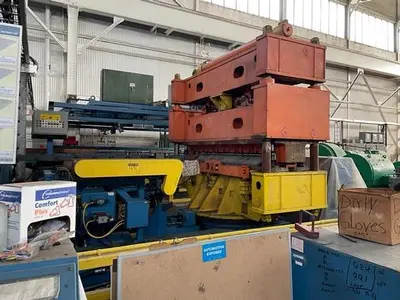 72" X .120" X 50,000 LBS. SESCO TRAPEZOID BLANKING LINE (USED)
