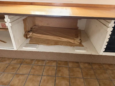 Used LARGE BUILT IN TABLE. COMES WITH TOP AND SUPPORTS. _UNKNOWN_ Work Benches Michigan US | Miedema Asset Management Group #1320834
