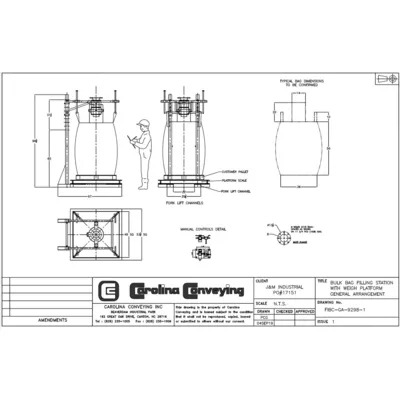New! Carolina Bulk Bag Filling Super Sack Station