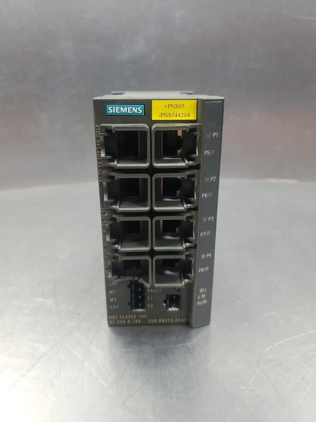 USED Siemens 6GK5208-0BA10-2AA3 SIMATIC NET Ethernet Switch (208-0BA10-2AA3)
