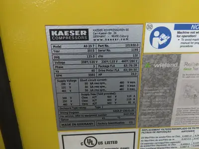 Siemens Kaeser Sigma Panel Metal Cover Surround Set Off AS25T Air Compressor