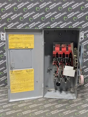 60A Cutler Hammer DH362FRK Fusible Safety Switch 600VAC 3R Enclosure Used