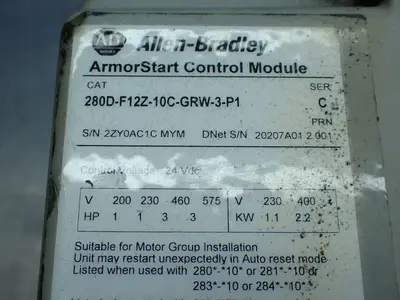 USED ALLENBRADLEY 280DFN10C