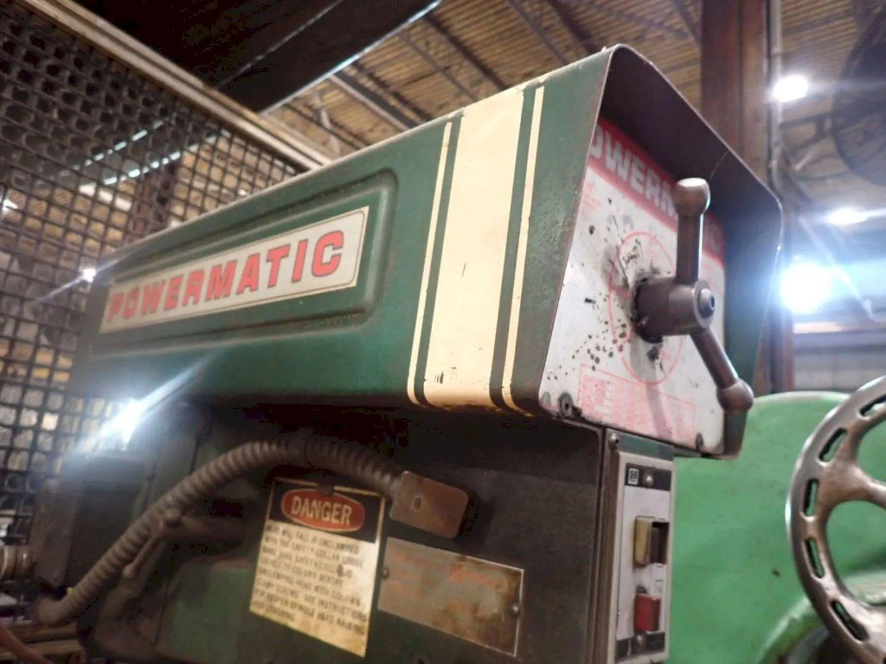 15" POWERMATIC MODEL #1150 SINGLE SPINDLE POWER DRILL PRESS: YOBRO #24294