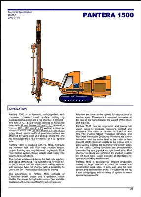 Used 1999 SANDVIK TAMROCK PANTERA 1500 POWERTRACK Drill Rigs California US | East West Machinery & Drilling #1418121