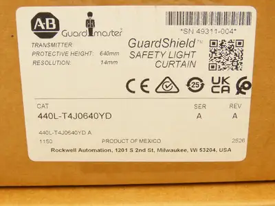 440L-P4J0640YD Guardshield Safety Light Curtain Transmitter/Receiver Set