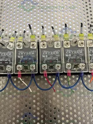 USED LOT OF 10 - CRYDOM HD4850-5972 SOLID STATE RELAY W/ HEAT SINK