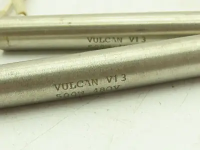 Vulcan V13  5/8" Cartridge Heater 500W 480V 90° 32" Leads  Lot of 2