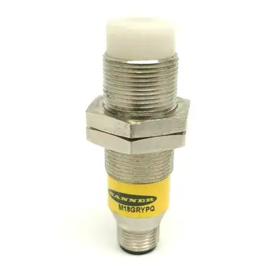 M18GRYPQ | Banner  EZ-LIGHT 18mm 3-Color General Purpose Indicator M12 4-Pin 74039 - Used