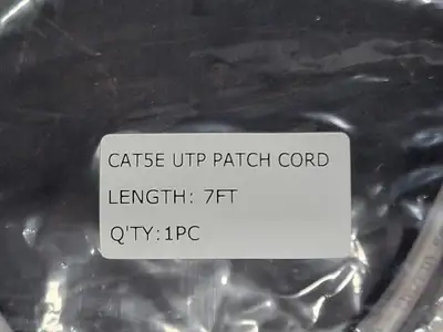 CAT5E 4UTP Patch Cord, 6 ft, (Box of 50)